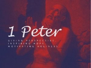 Submit to God 1 Peter 5 6 7