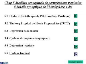 Chap 5 Modles conceptuels de perturbations tropicales dchelle