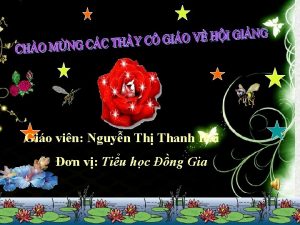 Gio vin Nguyn Th Thanh Hi n v