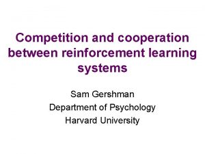 Reinforcement learning competition