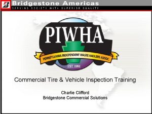 Commercial tire inspection