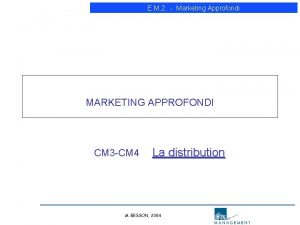 Marketing approfondi