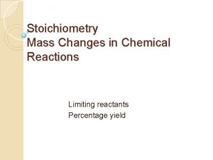 Example of stoichiometry