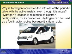 5 3 Representative Groups Why is hydrogen located