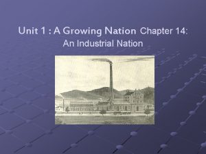 Unit 2 resources a growing nation