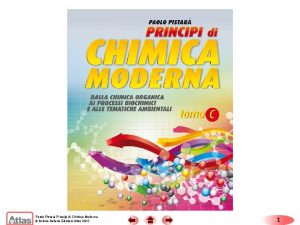 Copertina Paolo Pistar Principi di Chimica Moderna Istituto