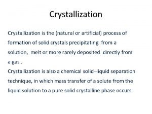 Multi solvent recrystallization Multi solvent recrystallization