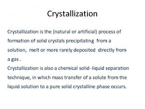 Multi solvent recrystallization