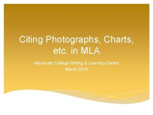Alexander college mla style guide Alexander college mla style guide