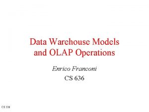 Olap operations example