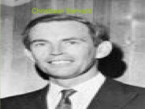 Facts about christiaan barnard