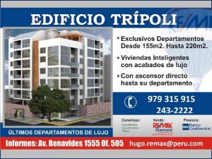 EDIFICIO TRPOLI Calle trpoli 201 209 MIRAFLORES UBICACIN