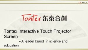 Touch projector screen