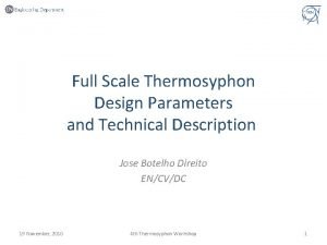 Thermosyphon design calculation