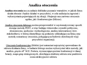 Analiza otoczenia pest