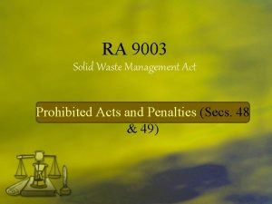 Ra 9003 prohibited acts