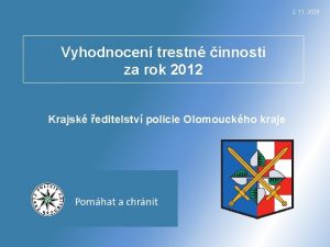 2 11 2020 Vyhodnocen trestn innosti za rok