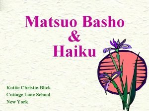 Matsuo basho haiku in japanese and english