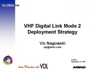 Vhf digital link