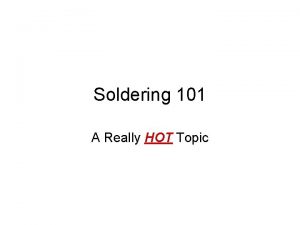 Soldering 101