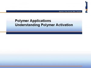 Experts in ChemFeed and Water Treatment Polymer Applications