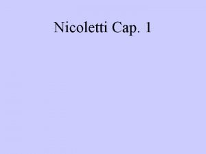 Nicoletti Cap 1 Tecnica e didattica dellattivita motoria