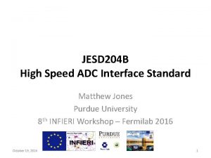 Jesd interface