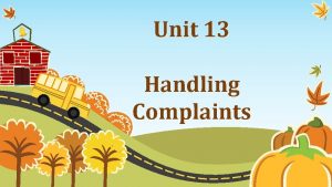 Handling complaint ppt