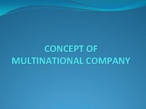 Multinational company