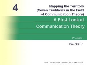 7 traditions of communication theory examples