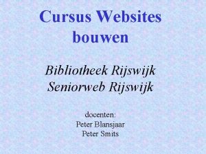 Bibliotheek rijswijk