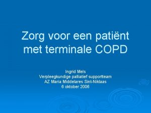 Terminale copd Terminale copd