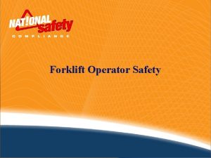 Forklift Operator Safety The Importance of Safety NIOSH