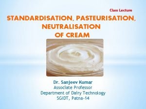 Neutralization of cream