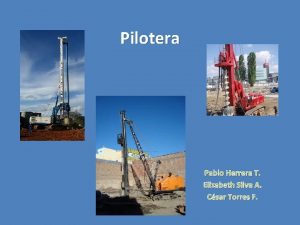 Pilotera Pablo Herrera T Elizabeth Silva A Csar