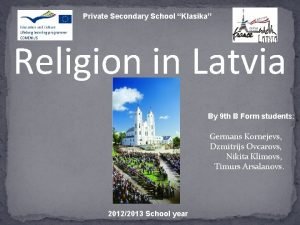 Religion in latvia