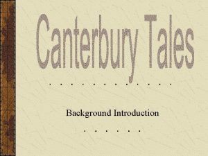 Where does the journey start in the canterbury tales