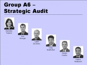 Group A 6 Strategic Audit Rachelle Topacio Erik