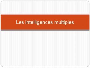 Intelligences multiples