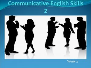 Communicative english skill 2