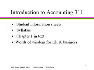 Accounting 311