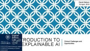 Watson explainable ai