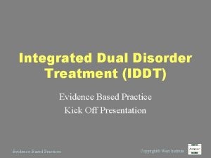 Integrated dual disorder treatment
