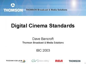 Thomson broadcast solutions