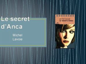 Le secret d'anca