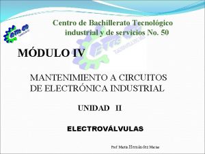 Centro de Bachillerato Tecnolgico industrial y de servicios