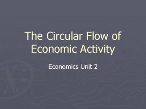 Define circular flow of economic activity