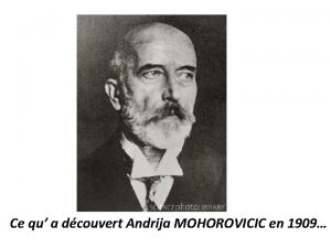 Andrija mohorovicic