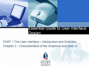 Essential Guide to User Interface Design PART 1