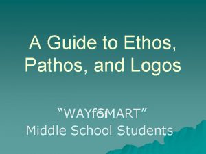 A Guide to Ethos Pathos and Logos WAYfor
